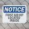 Signmission First Aid Kit Located Inside, 10 in W x Rectangle, Plastic OS-2PACK-NS-P-710-L-12744 - alternate 5